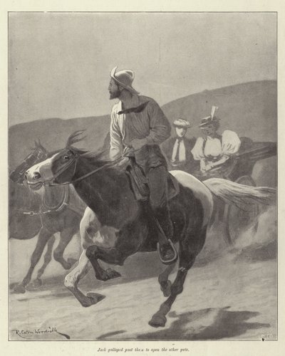 Ilustración para The Courage of Pauline Camacho, por Morley Roberts de Richard Caton Woodville junior